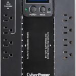 CyberPower EC850LCD Ecologic UPS Battery Backup and Surge Protector, 850VA/510W, 12 Outlets, ECO Mode, Compact, UL Certified