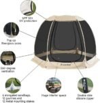 Alvantor Pop Up Screen House Gazebo with Mosquito Netting, Instant UV Resistant Sun Shelter for Patio &amp; Backyard, Portable Canopy Tent for 2-10 Person - Image 3