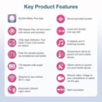 VTech VM901 Smart WiFi Baby Monitor with 1080p FHD Camera and 5″ HD IPS Display, Free App, Remote Pan Tilt Zoom, Night Vision, Motion Detection Alerts - Image 4