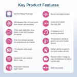 VTech VM901 Smart WiFi Baby Monitor with 1080p FHD Camera and 5″ HD IPS Display, Free App, Remote Pan Tilt Zoom, Night Vision, Motion Detection Alerts - Image 4