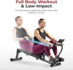 Sunny Health &amp; Fitness Compact Adjustable Rowing Machine with 12 Levels of Resistance for Complete Body Workouts and Optional Free SunnyFit App Enhanced Connectivity - Image 2
