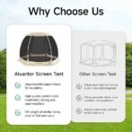 Alvantor Pop Up Screen House Gazebo with Mosquito Netting, Instant UV Resistant Sun Shelter for Patio &amp; Backyard, Portable Canopy Tent for 2-10 Person - Image 5