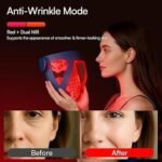 INIA Glow 4D Wireless Red Light Therapy Mask for face – Dual NIR, 320 LEDs, 4 Modes, Under-Eye Cooling, Cordless &amp; Rechargeable LED Face Mask for Home &amp; Travel, Skincare Gifts for Women Mom Wife, Blue - Image 3