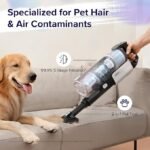 LEVOIT Cordless Vacuum Cleaner, Stick Vac with Tangle-Resistant Design, Up to 50 Minutes, Powerful Suction, Rechargeable, Lightweight, and Versatile for Carpet, Hard Floor, Pet Hair, LVAC-200 - Image 2