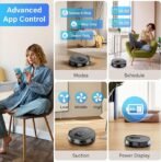 Tikom Robot Vacuum and Mop Combo, 5000Pa Robotic Vacuum Cleaner, 150 Min Max, App &amp; Remote Control, Ideal for Hard Floor, Carpet, Pet Hair, Self-Charge(G8000 Max) - Image 2