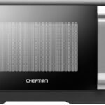 Chefman MicroCrisp Countertop Microwave Oven and Convection Oven, with Integrated Crisper, Guided Touchscreen Interface, 10 Power Levels, Mute Function, and Eco Mode, 1800W and 0.8 Cu. Ft. – Black