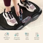 Lifepro Waver Vibration Plate Exercise Machine for Lymphatic Drainage, Muscle Activation, Full-Body Workout Vibrating Platform with Loop Bands, Fitness Equipment for Strength Toning &amp; Fat Loss - Image 5