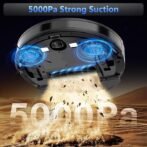 Tikom Robot Vacuum and Mop Combo, 5000Pa Robotic Vacuum Cleaner, 150 Min Max, App &amp; Remote Control, Ideal for Hard Floor, Carpet, Pet Hair, Self-Charge(G8000 Max) - Image 4