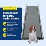 PetSafe Happy Ride Compact Telescoping Dog Ramp – Portable Pet Ramp for Cars, Trucks &amp; SUVs with Adjustable Sizing – Non-Slip Design – Lightweight Pet Mobility Assistance – Extra Long - Image 2