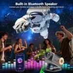 Rossetta 3D Projector, 60 Themes HD 3D Galaxy Projector with Bluetooth Speaker &amp; Remote, 1H/2H Timer, Night Light for Bedroom, Home Decor, Party, Birthday &amp; Christmas Gifts for Adults, Girls, Boys - Image 5