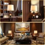 RORIANO Farmhouse Lantern Table Lamps for Living Room Set of 2, Vintage Bedroom Resin Lamp with Dual USB Charging Ports, Rustic Retro Bedside Nightstand Desk Lamp, 4 Bulb Included - Image 3