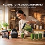 Ninja Kitchen System | All-in-One Food Processor & Blender for Smoothies | Includes Pitcher, (2) 16 oz. To-Go Cups & 8-Cup Bowl | Makes Salsa, Dough, Shakes, & Frozen Drinks | 1500W | Black | BL770 - Image 4