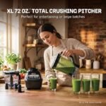 Ninja Kitchen System | All-in-One Food Processor &amp; Blender for Smoothies | Includes Pitcher, (2) 16 oz. To-Go Cups &amp; 8-Cup Bowl | Makes Salsa, Dough, Shakes, &amp; Frozen Drinks | 1500W | Black | BL770 - Image 4