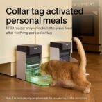 PETLIBRO RFID Automatic Cat Feeder, Collar Tag-Activated Personalized Meals, 5G&amp;2.4G Wi-Fi Programmable Cat Food Dispenser with Cats Recognition &amp; Diet Tracking for Multi-Pet Homes and Different Diets - Image 3