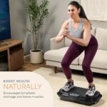 Lifepro Waver Vibration Plate Exercise Machine for Lymphatic Drainage, Muscle Activation, Full-Body Workout Vibrating Platform with Loop Bands, Fitness Equipment for Strength Toning &amp; Fat Loss - Image 3