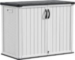 Devoko Outdoor Storage Cabinet 26 Cu Ft with Lockable Doors, Horizontal Storage Shed Waterproof Patio Tools Storage Box for Sofa Cushions, Gardening Tools and Accessories (White) - Image 5