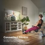 Sunny Health &amp; Fitness Compact Adjustable Rowing Machine with 12 Levels of Resistance for Complete Body Workouts and Optional Free SunnyFit App Enhanced Connectivity - Image 5