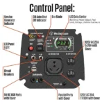4,000-Watt Gas Powered Portable Inverter Generator with Recoil Start, LED Data Centers. - Image 2