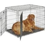MidWest Homes for Pets 42-Inch iCrate for Large Breeds, 71-90 lbs, Double Door Folding Dog Crate with Divider Panel, Leak-Proof Tray &amp; Secure Latches, Portable, Durable &amp; Easy to Assemble - Image 2