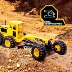 Tonka Steel Classics Road Grader – Made with Steel &amp; Sturdy Plastic, Yellow Toy Construction Truck, Boys and Girls, Kids, Toddlers, Ages 3+ - Image 2