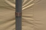 APEX GARDEN Four-Side Privacy Side Wall Curtain Set for 10-ft x 12-ft Gazebo (Beige) - Image 3