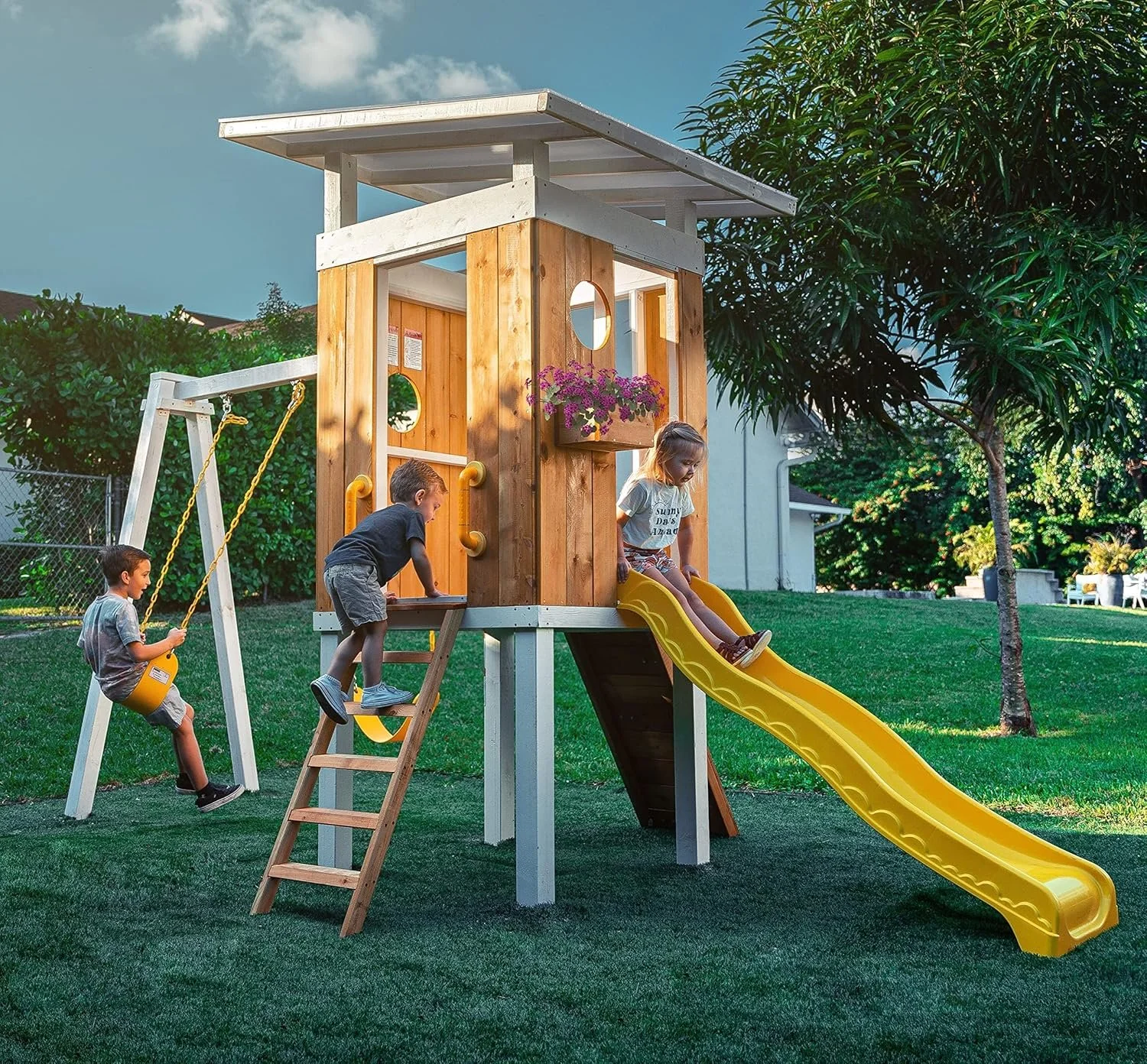 A1pQACWI1L._AC_SL1500_-1.webp Avenlur Forest Modern Backyard Outdoor Swing Set - Image 1