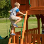 Backyard Discovery Skyfort II Cedar Wood Swing Set - Image 2