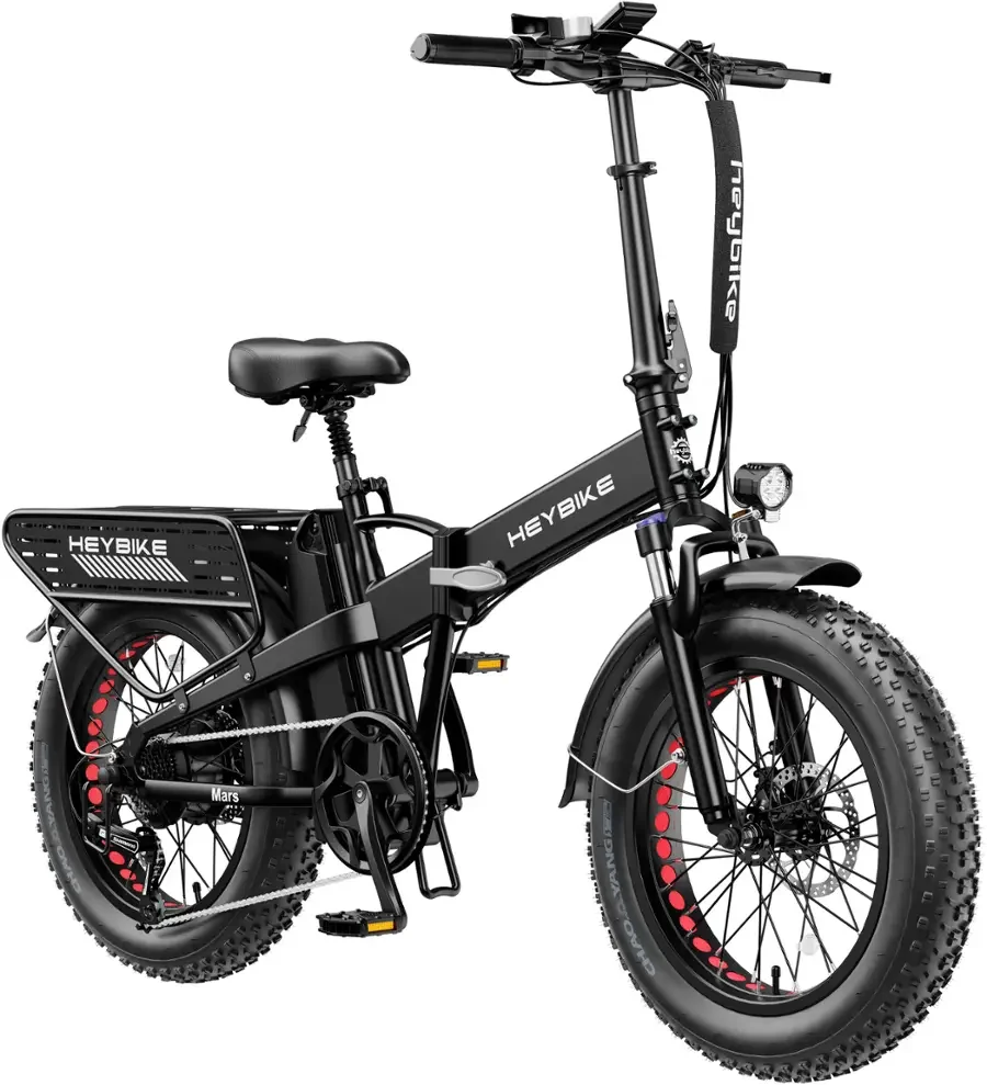 a1-135-1.webp Heybike Fat Tire Mountain Electric Bikes, 1200 W, 45 Miles, 1~3 Pedal Assist, Greys - Image 1