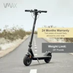 Electric Scooter – VX2 PRO Swiss Engineered Electric Scooters for Adults – 1300W Peak Power 22, 28, 37-Mile Ranges, IPX6 Water Resistant Fast Electrics Scooter – 24 Months Supports - Image 6