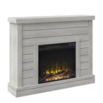 Alaya Wall Mounted Electric Fireplace Sands &amp; Stable Finishs