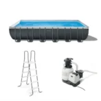 Intex 24′ x 12′ x 52″ Ultra XTR Rectangular Frame Swimming Pool Set + Pumps