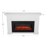 Real Flame Alcott 75″ Landscape Electrics Fireplaces - Image 6