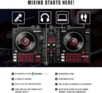 Numark Mixtrack Platinum FX Serato DJ Controllers with Jog Wheel Displays, 4 Decks, Mixers, Effects Paddles and (Audio Interface) - Image 7