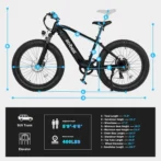 All-Terrain Mountain Ebike 1400W Power &amp; 65mi Ranges. - Image 6