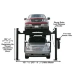 Atlas Pro9000 4 Post Lifts with RJ6 Rolling Jacks - Image 2