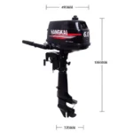 Hangkai Water Cooled 2 Stroke 6HP Outboards Motors Petrol Powered Engine - Image 4