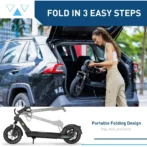 Hiboy X300 Electric Scooter, 700W Peak Motor, 12″ Pneumatic Tires, 23 Mph & 38 Miles Range, Foldings Commuter Electrics Scooter for Adults - Image 4