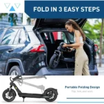 Hiboy X300 Electric Scooter, 700W Peak Motor, 12″ Pneumatic Tires, 23 Mph &amp; 38 Miles Range, Foldings Commuter Electrics Scooter for Adults - Image 4