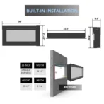 Touchstone Sideline 36-inch Electric Fireplaces. - Image 5