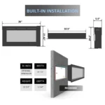 Touchstone Sideline 36-inch Electric Fireplaces. - Image 5