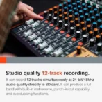 Tascam Model 12 All-in-One 12-track Digital Multitrack Mixings and Recording Studio, Mixer, USB Audio Interface and DAW Controllers - Image 6