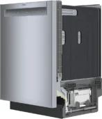 Bosch – 100 Series 24″ Front Control Smarts Built-In Hybrid Tub Dishwashers with PureDry, 50 dBA – Stainless Steel - Image 7