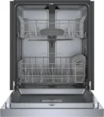 Bosch SHE41CM5N 300 Series 24″ Dishwashers 48 db – Recessed Handle, Stainless Steels - Image 5