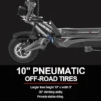 NANROBOT Electric Scooter Adults 50mph Dual Motor Electric Scooter with Suspension 80Miles Range Fast Sports Escooters Folding 10″ Off Road Tires 330LBS Max Loads Complies with UL2272 Certification - Image 2