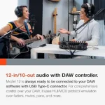 Tascam Model 12 All-in-One 12-track Digital Multitrack Mixings and Recording Studio, Mixer, USB Audio Interface and DAW Controllers - Image 4