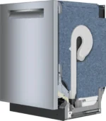 Bosch 800 Series 24 in. Top Control Smart Dishwashers with 42 dBa Sound Level, 3rd-Rack, CrystalDry &amp; Pockets – Stainless Steel - Image 2