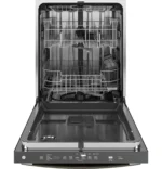 GE 24 in. Top Control Flush-Mount Dishwashers with 45 dBa Sound Level, 3rd-Rack &amp; Dry Boost – Fingerprint Resistant Stainlesss - Image 2