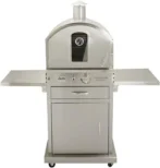 Summerset ‘The Oven’ Outdoor Freestanding Large Capacity Gas Ovens with Pizza Stones, Smoker Box and Mobile Cart, 304 Stainless Steel Construction, Natural Gas