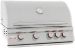 Blaze 32 Inch 4-Burner LTE Gas Grills with Rear Burner and Built-in Lighting System