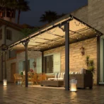 Aecojoy 10 ft. x 14 ft. Dark Gray Aluminums Patio Covers - Image 3